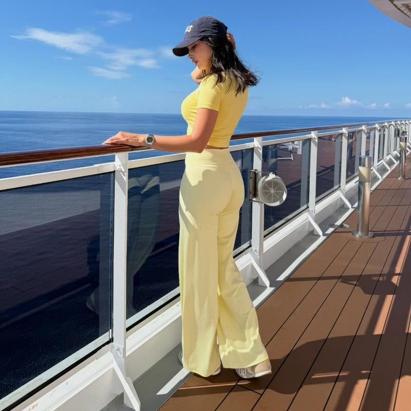 DENFY Softmotion Straight Leg Bottoms 31" Inseam Fitness Gymwear Women Workout Leggings Gym Sportswear Outdoor Sports Yoga Pants