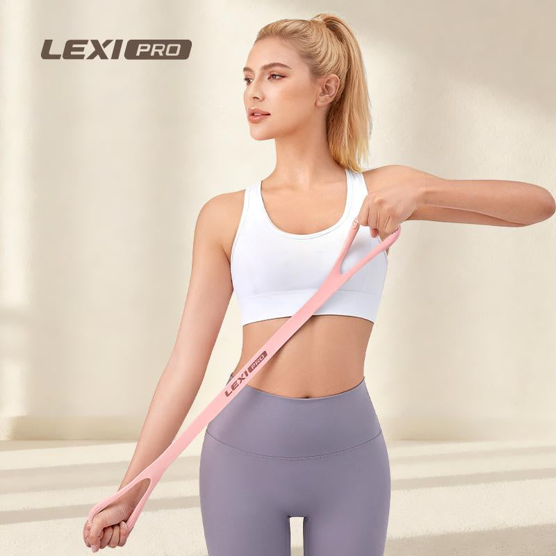 LEXI Resistance Bands Figure 8 Exercise Bands for Women Silicone Material Expander Band for Arms Chest Home Gym Yoga Equipment Quick Workout for Muscle Toning Physical Therapy Stretching Gear - Fitness Accessories