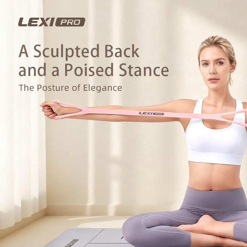 LEXI Resistance Bands Figure 8 Exercise Bands for Women Silicone Material Expander Band for Arms Chest Home Gym Yoga Equipment Quick Workout for Muscle Toning Physical Therapy Stretching Gear - Fitness Accessories